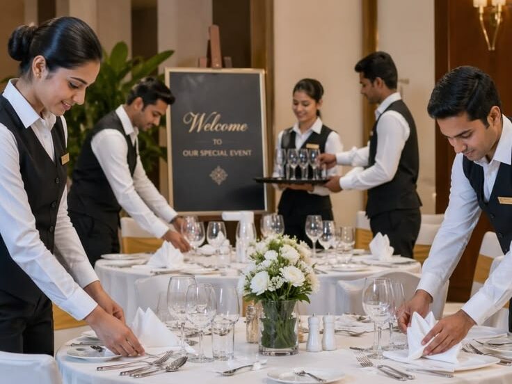 before guests arrive