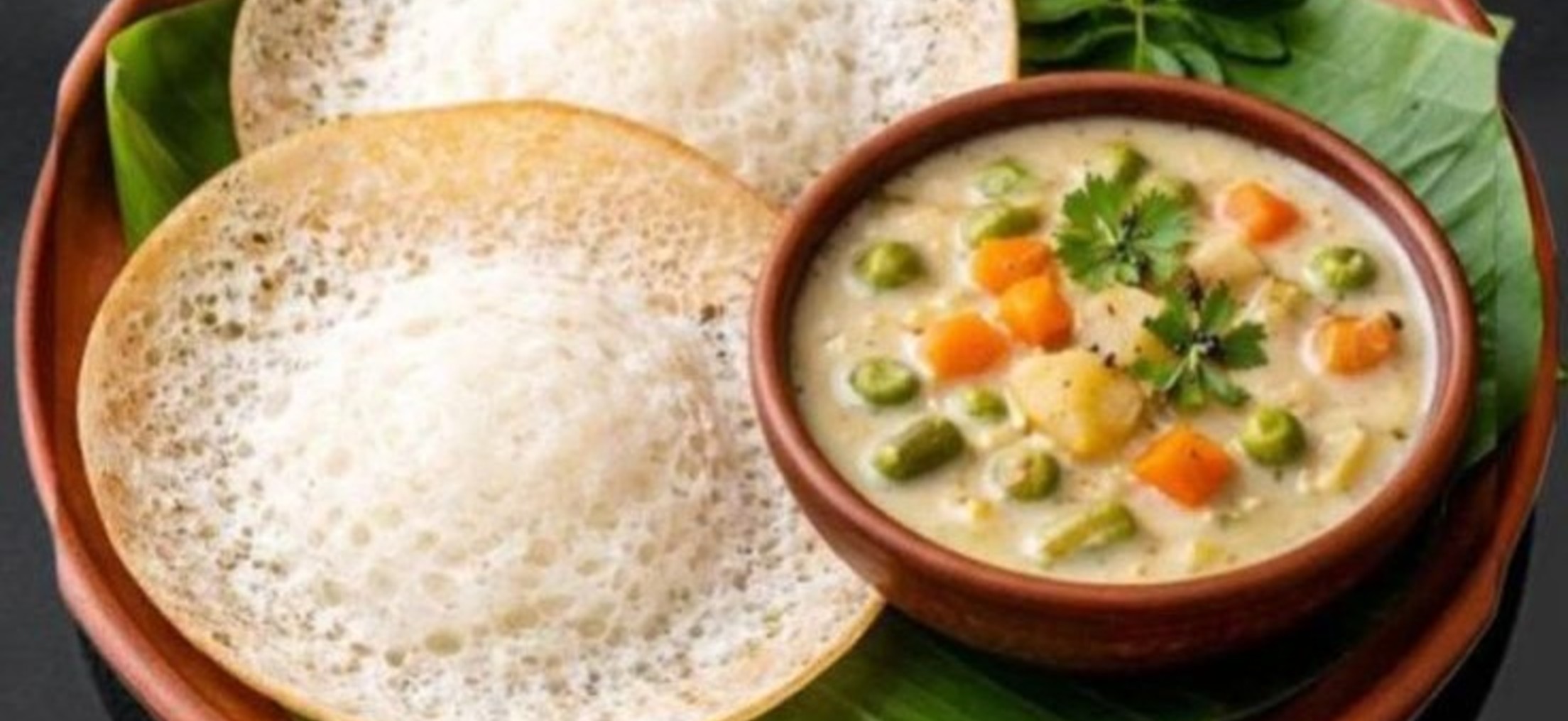appam with veg. stew